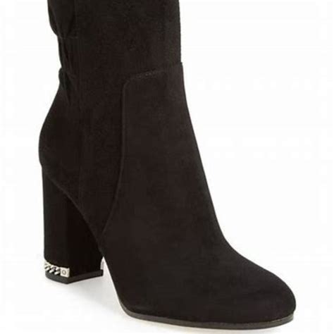 michael michael kors dolores suede booties|Michael Kors platform boots.